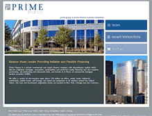 Tablet Screenshot of primefinance.com